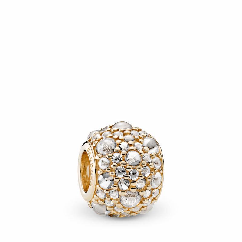 Pandora Australia Shimmering Droplets Charm - 14k Gold | TPNBIF892